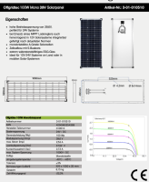 Offgridtec 100W 39V solar module monocrystalline