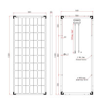 Offgridtec® SPR-150 150W 44V High-End Solarpanel