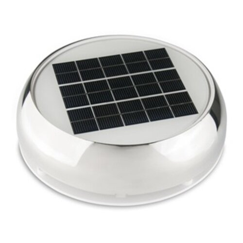 Marinco Solar Fan Day and Night 100MM = 4" Stainless Steel