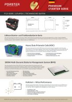 FORSTER 20Ah 12.8V LiFePO4 Heavy Duty Automotive Lithium Batterie 600A 240 x 174 x 190mm, 4,3 kg Pb-eq 45Ah