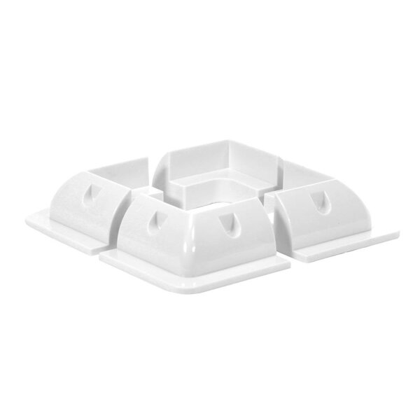 Offgridtec© ABS Eckprofil Set weiß 150x150mm