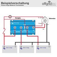 Victron Argodiode 180-3AC 180A 3 Batterien Trenndiode