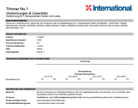 International Verdünnung Nr.1, 1l